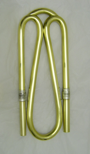 tuning slide in Eb with sterling silver ornaments
